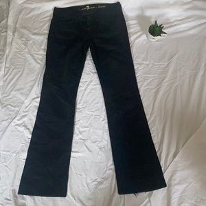 7 for all mankind black bootcut jeans size 29